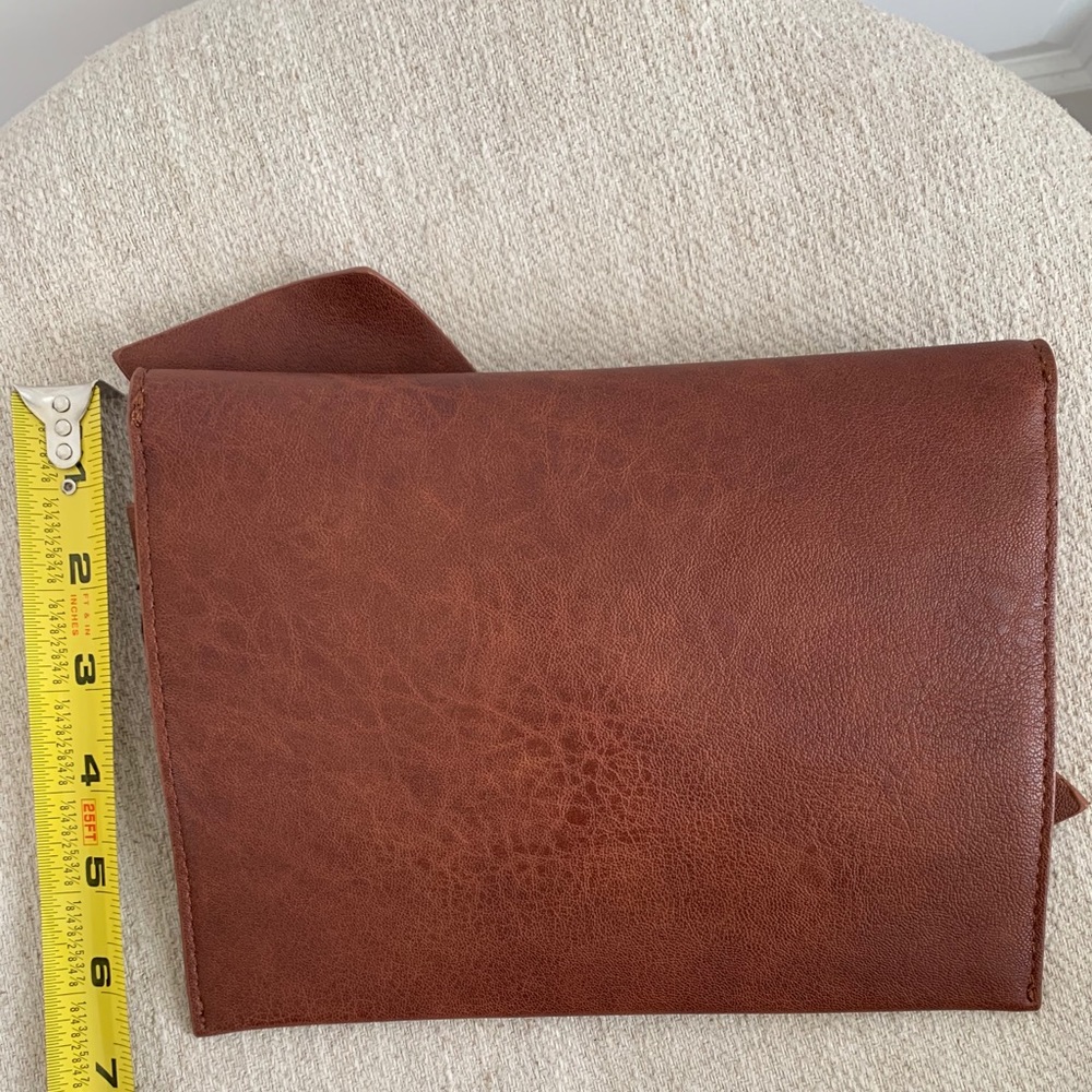 Anthropologie Brown Envelope Clutch with Bow NWOT - Picture 4 of 4